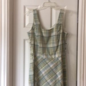 A Line Plaid Sundress